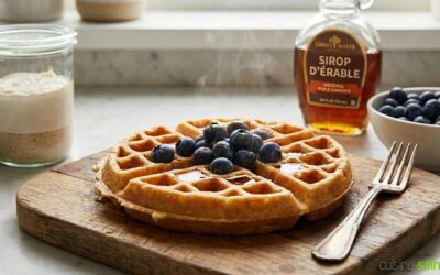Gaufres sans gluten au levain légères et croustillantes