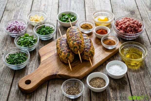 Keftas de bœuf aux herbes et épices douces