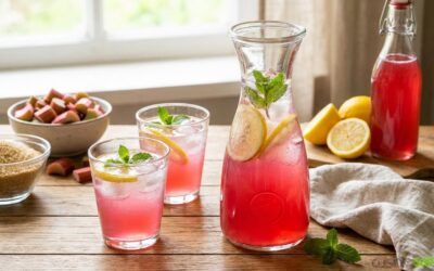 Recette de limonade de rhubarbe maison
