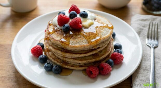 Pancakes au levain sans gluten moelleux à souhait