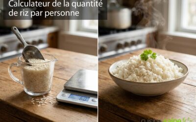Quantité de riz par personne + calculateur