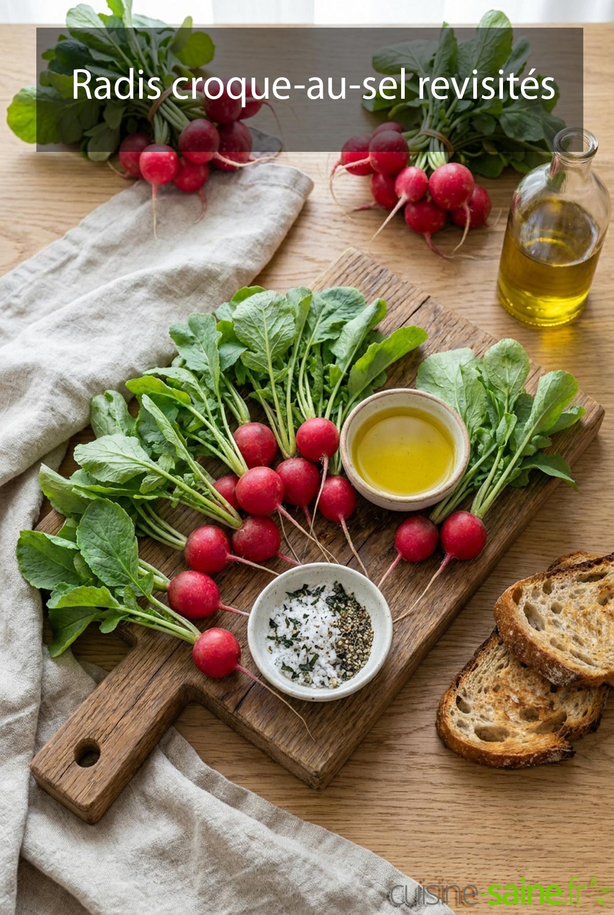 Radis croque-au-sel revisités