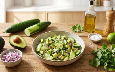 Salade d’avocat et concombre