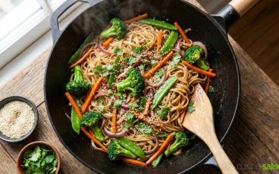 Recette de wok de légumes croquants au gingembre
