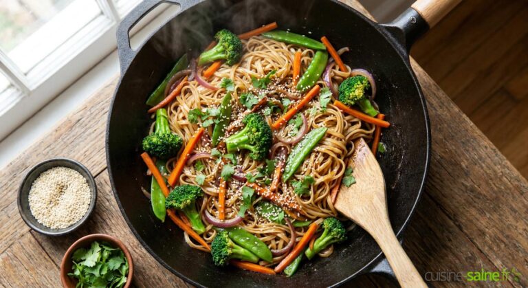 Recette de wok de légumes croquants au gingembre