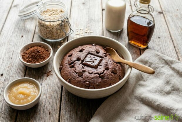 Bowlcake healthy au chocolat sans œuf