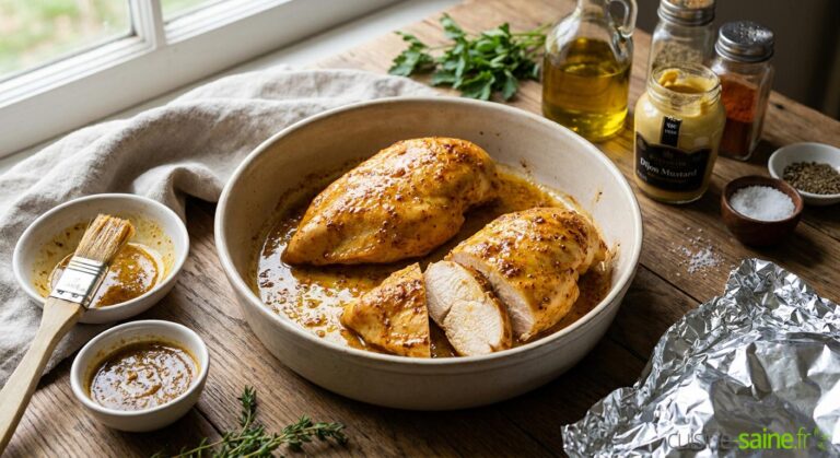 Cuisson du filet de poulet au four