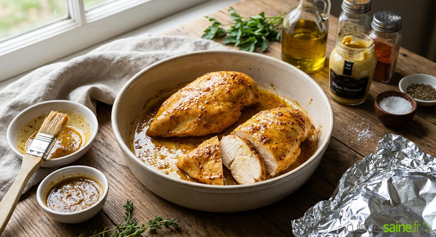 Cuisson du filet de poulet au four