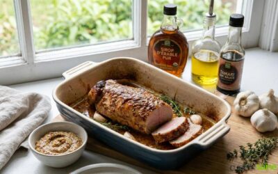 Filet mignon de porc mariné à la moutarde et à l’érable