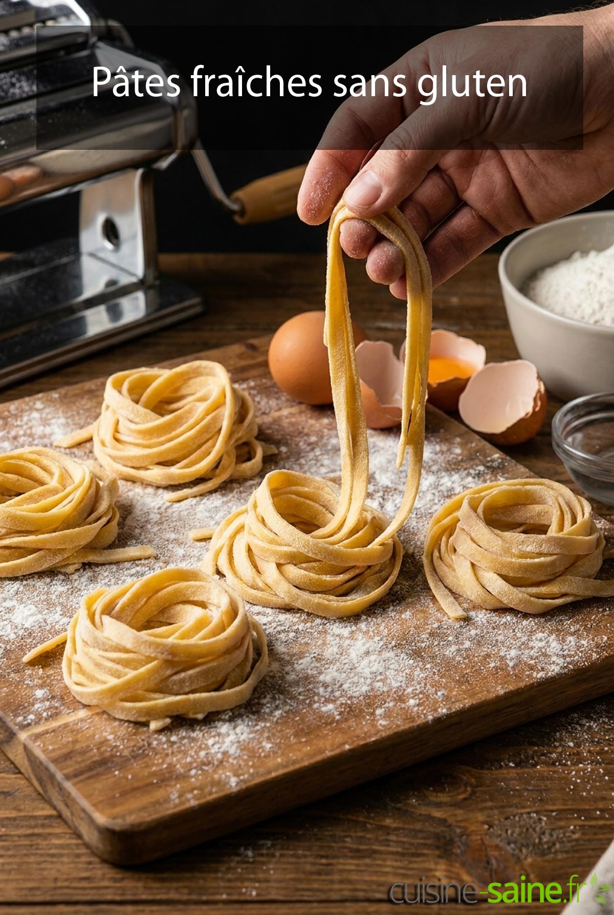 Des pâtes fraîches sans gluten prêtes à être cuisinées