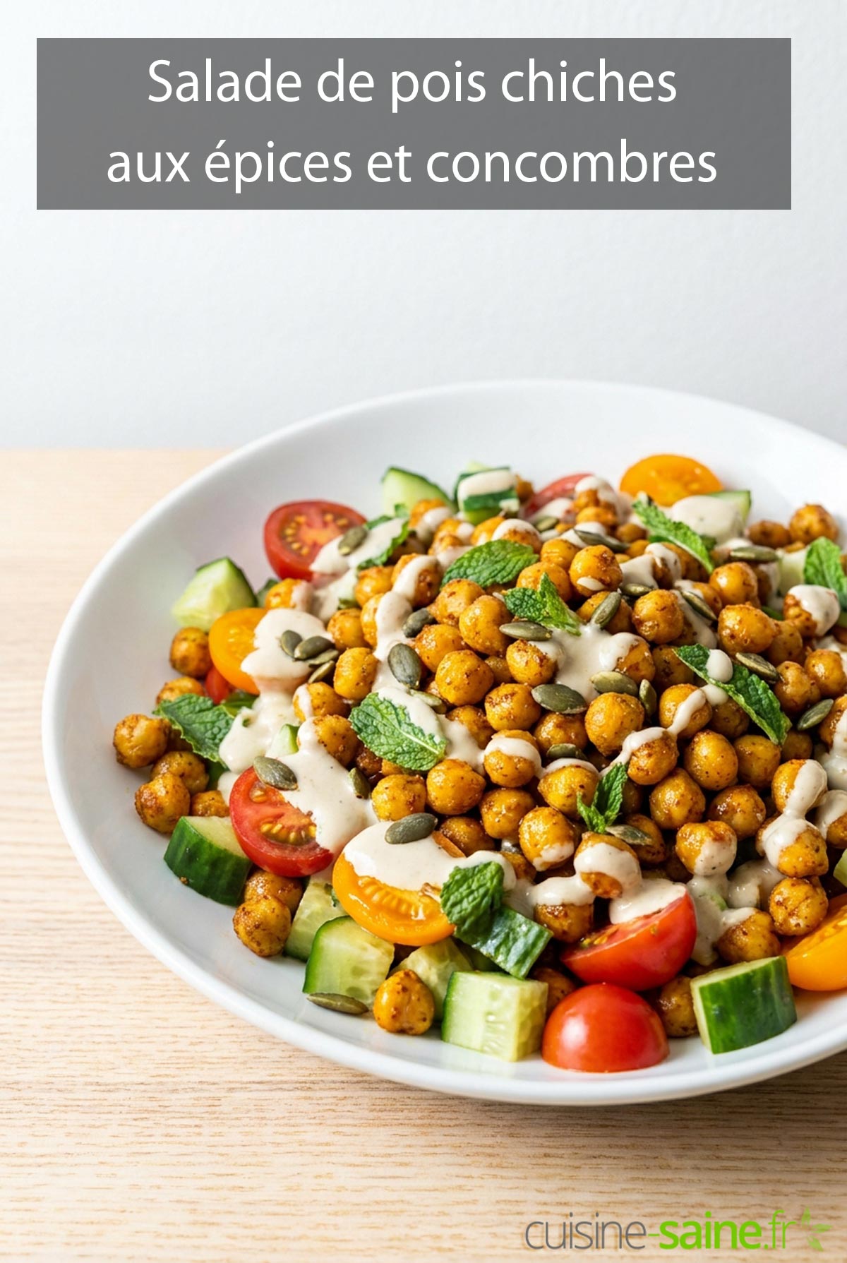 Recette de salade de pois chiches aux épices
