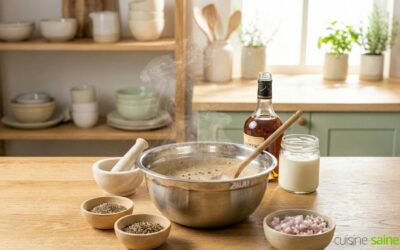 Recette de la sauce au poivre sans lactose : onctueuse et facile