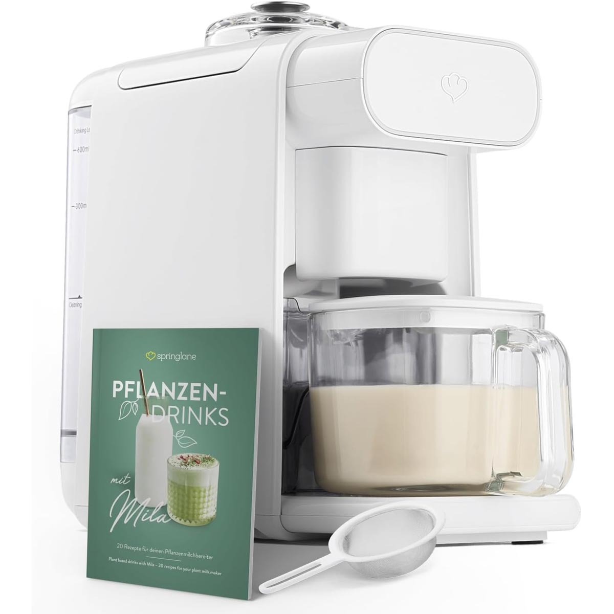 Machine à lait végétal Springlane Mila compacte 0,6 litre pour lait d'amande et soja