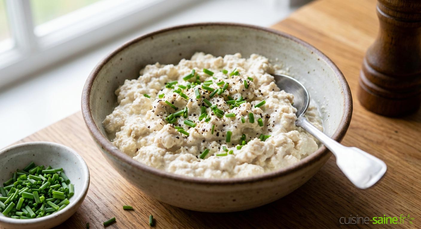 Cottage cheese maison sans lactose vegan : facile et protéiné