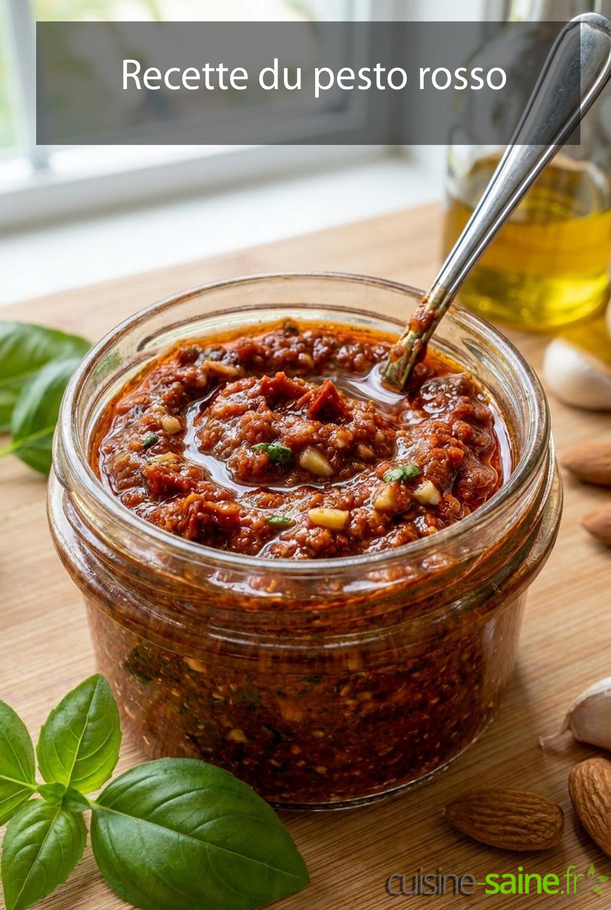 Recette du pesto rosso maison aux tomates séchées
