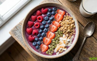 Recette de smoothie bowl d’été aux fruits rouges