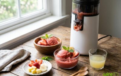Sorbet minute à l’extracteur de jus : 4 recettes sans sorbetière et sans sucre raffiné