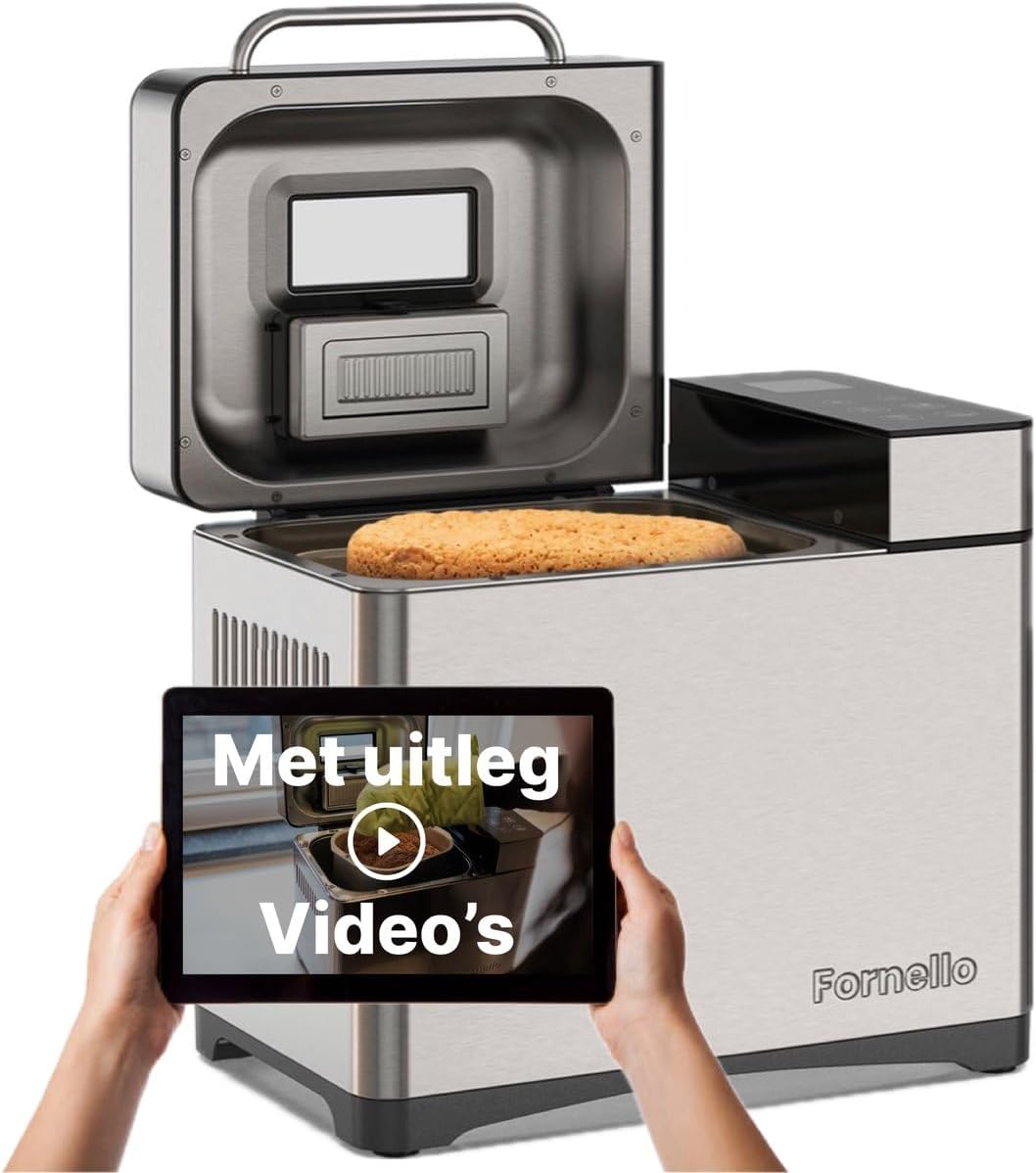 Machine à pain Fornello avec moule en céramique et distributeur d'ingrédients