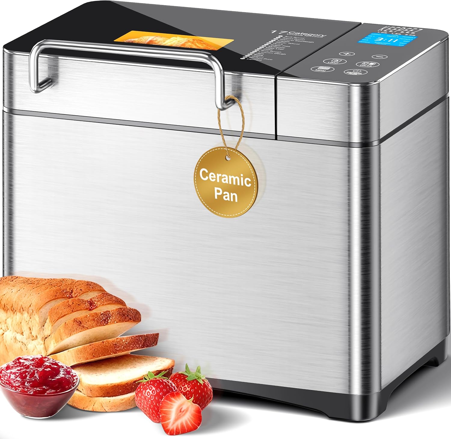 Machine à pain Keepeez avec moule en céramique et répartiteur d'ingrédients