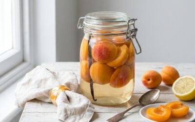 Conserves d’abricots au sirop