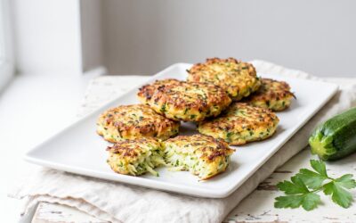Beignet de courgette à la poêle sans gluten