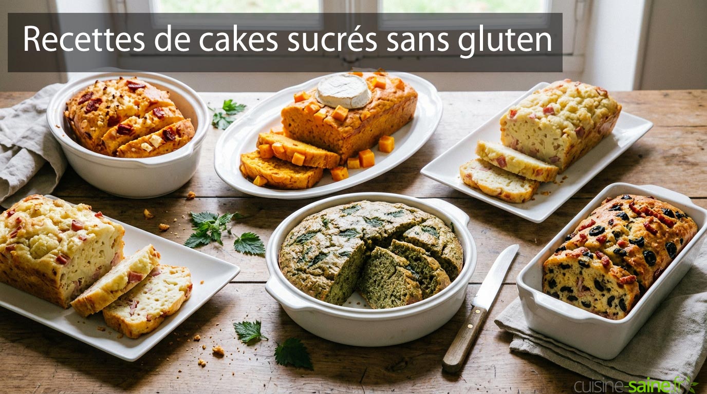 6 recettes de cakes salés sans gluten