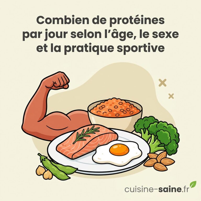 Combien de protéines par jour selon l'âge, le sexe et la pratique sportive