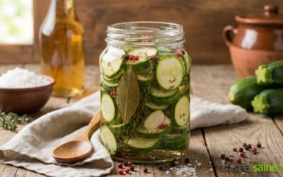 Conserve de courgette aigre-douce