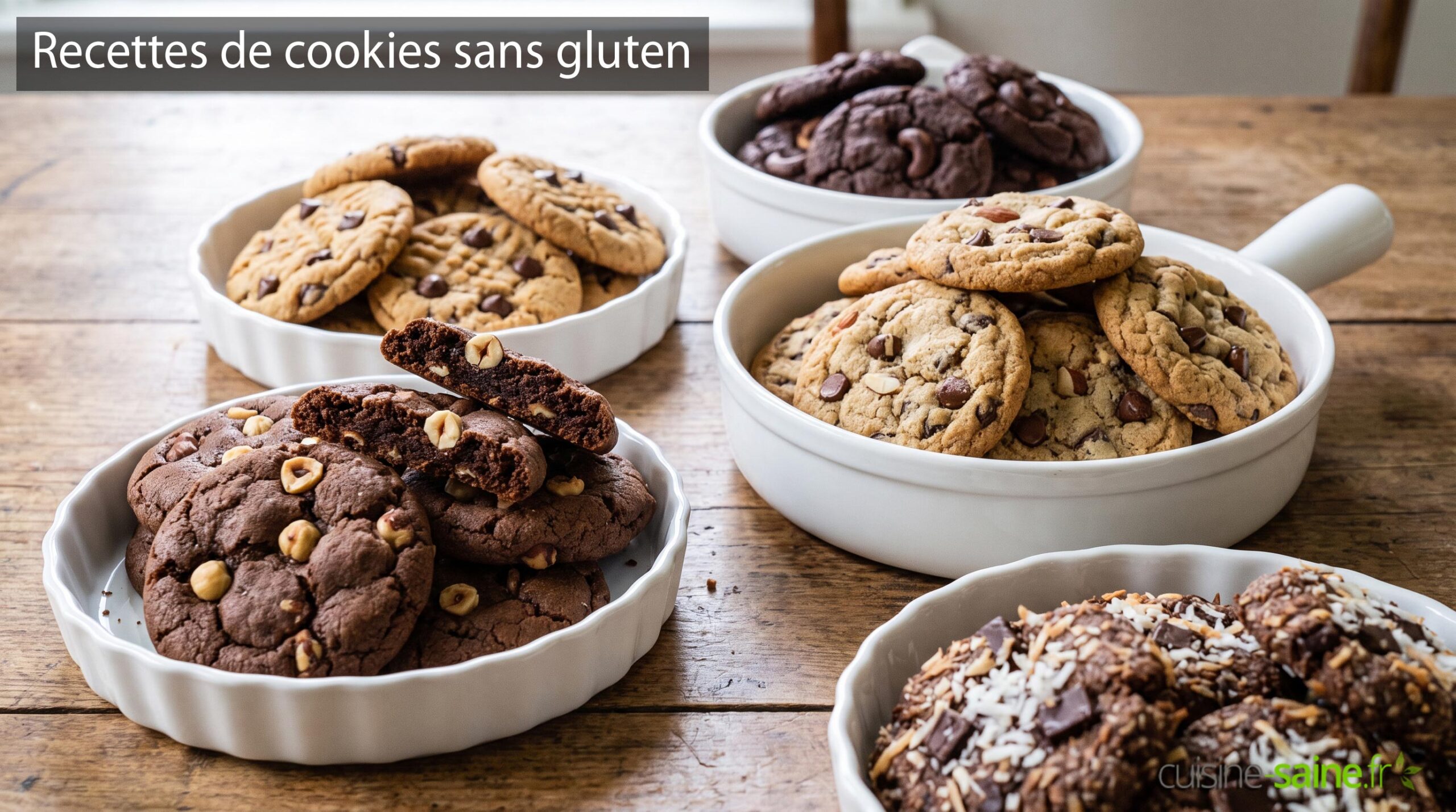 10 recettes de cookies sans gluten