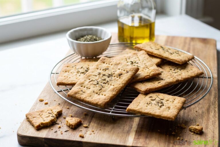 Recette de crackers sans gluten à la farine de pois chiche
