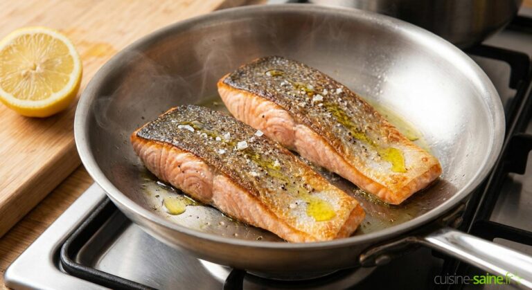 Recette de pavé de saumon à la poêle croustillant