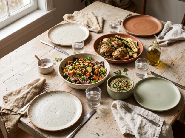 Menus complets sans gluten