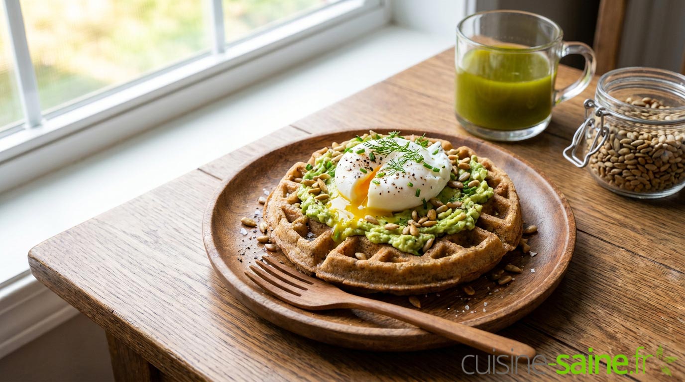 Gaufres au sarrasin salées sans gluten