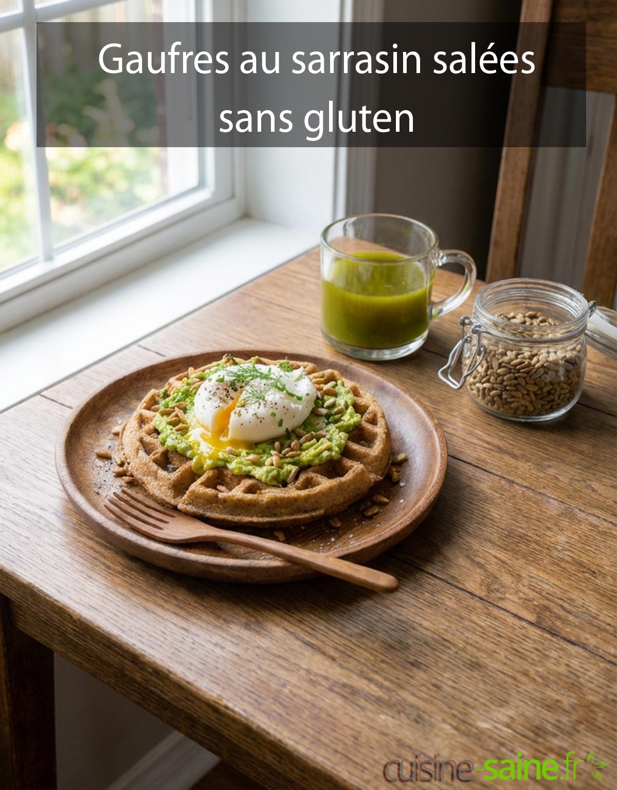 Recette de gaufres au sarrasin salées sans gluten
