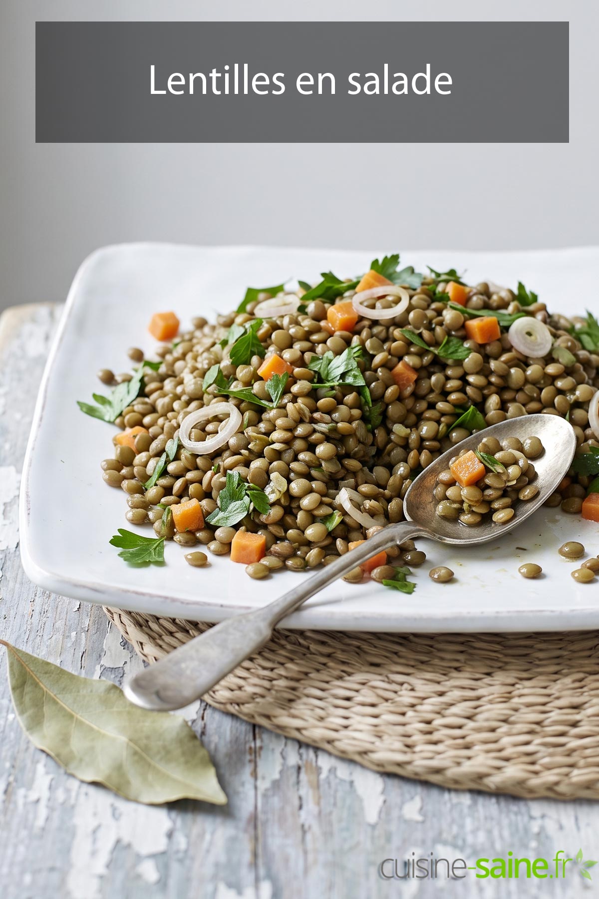Recette de lentille en salade