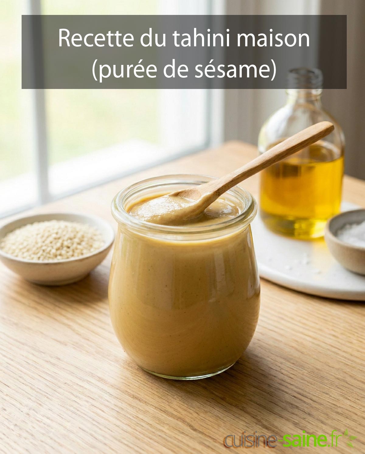 Recette du tahini maison facile (purée de sésame)