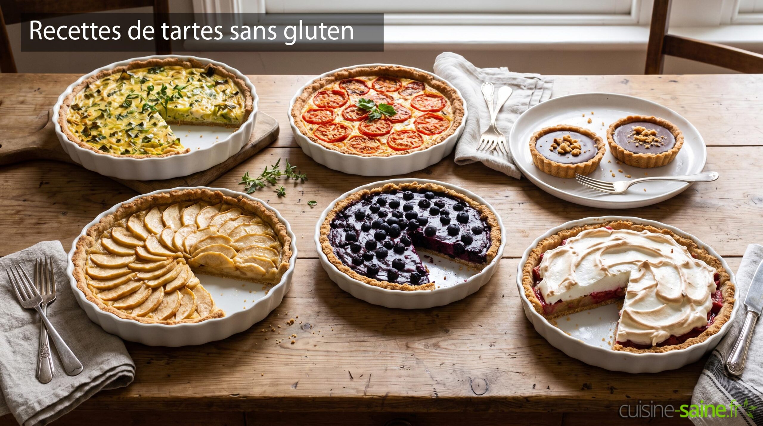 17 recettes de tartes sans gluten