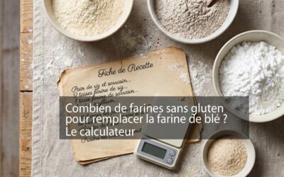 Calculateur de farines sans gluten : pesées exactes
