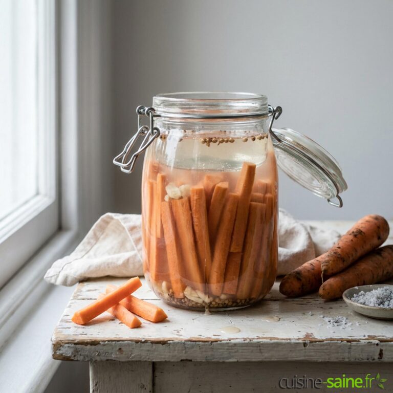 Recette de carottes lactofermentées en bocal