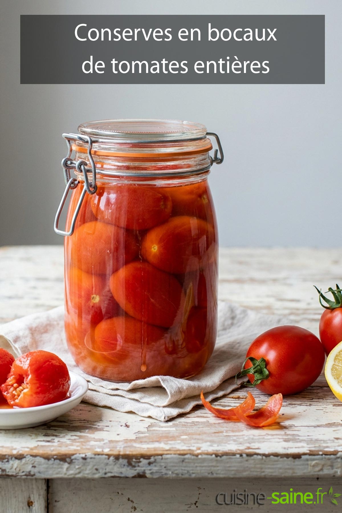 Recette de bocaux de tomates entières