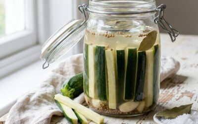 Courgettes lactofermentées croquantes