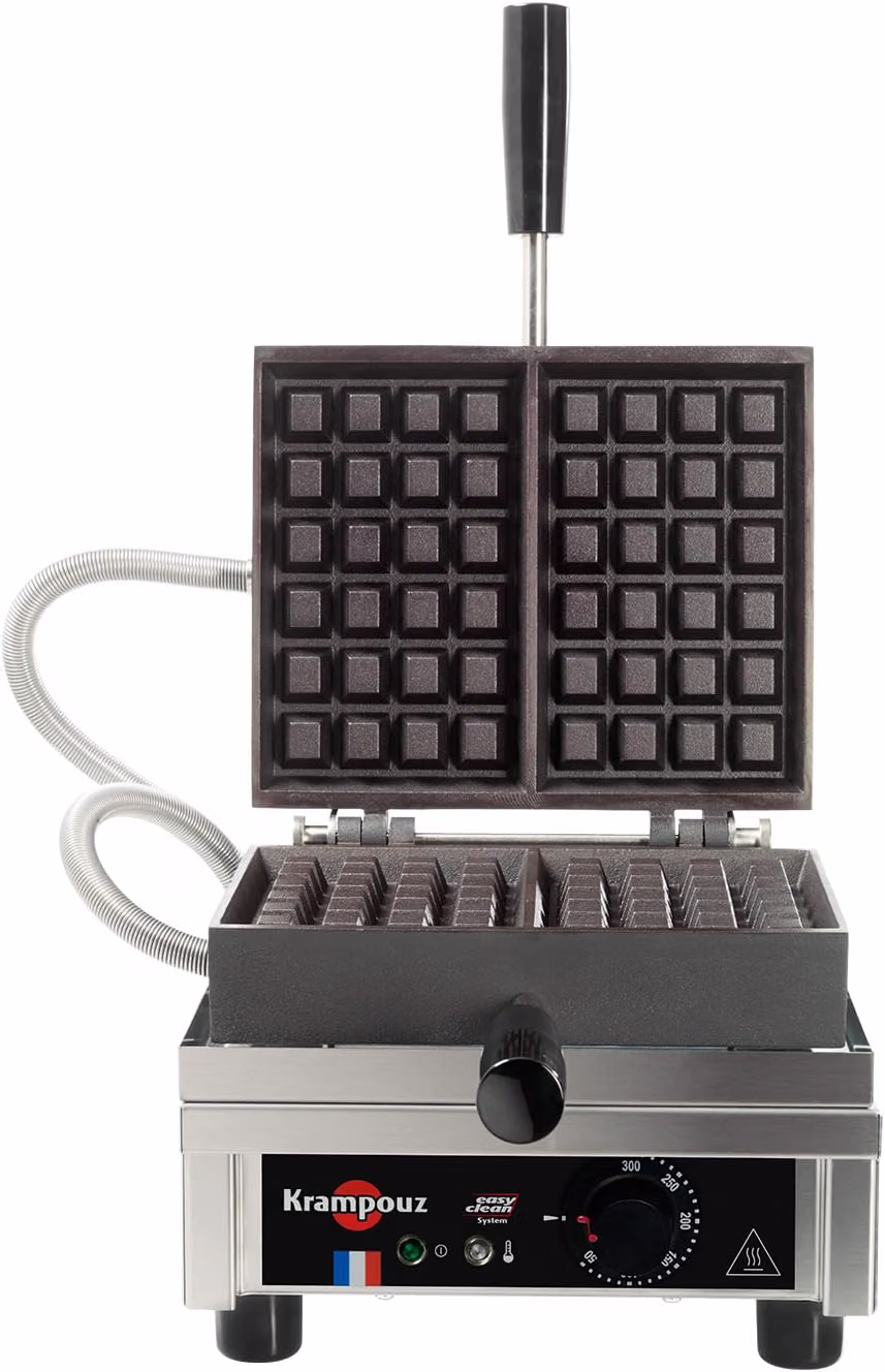 Gaufrier électrique Krampouz simple à fers en fonte brute sans revêtement