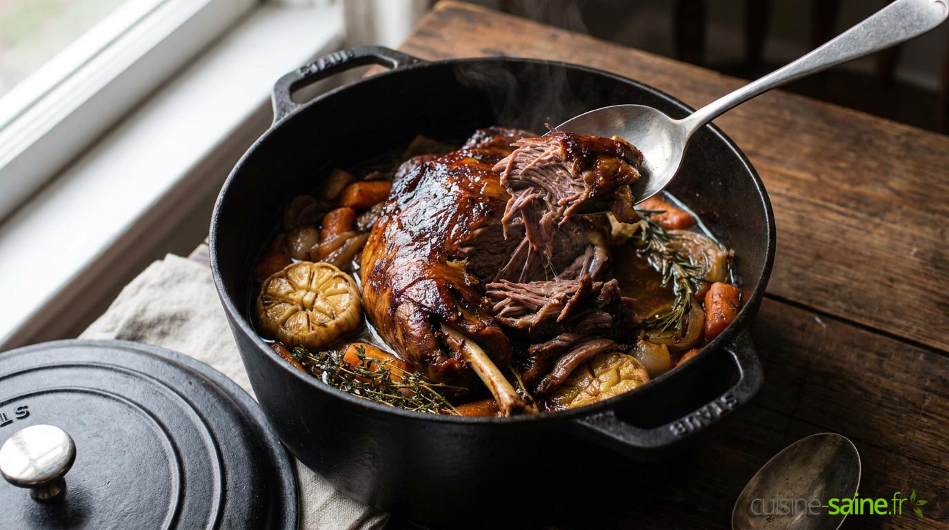 Gigot de 7 heures : la recette confite à la cuillère