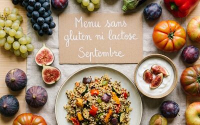 Idées de repas sans gluten ni lactose pour une semaine de septembre