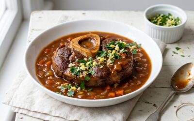 Osso bucco de veau sans gluten, façon milanaise