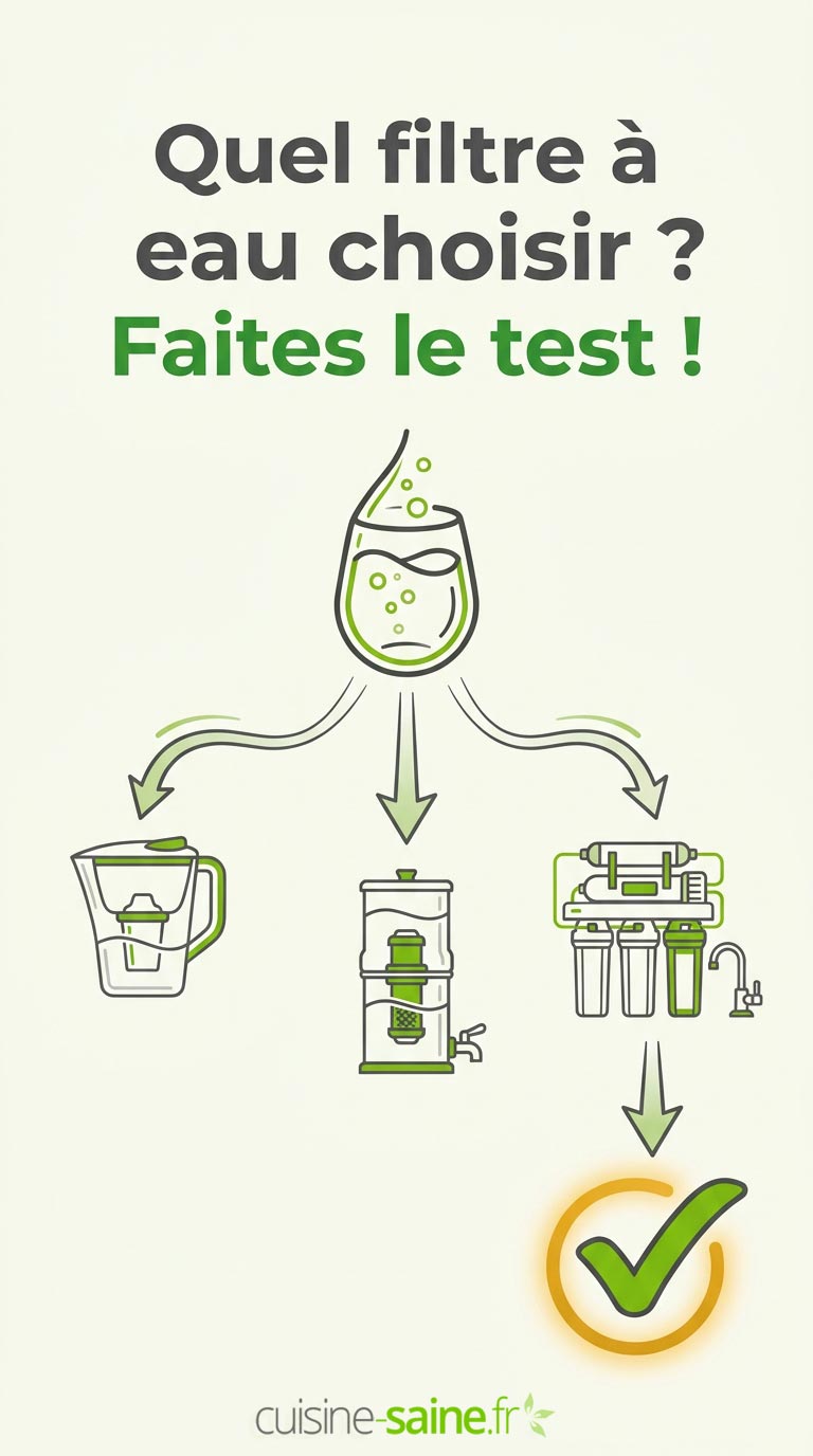 Quel filtre à eau choisir, faites le test !