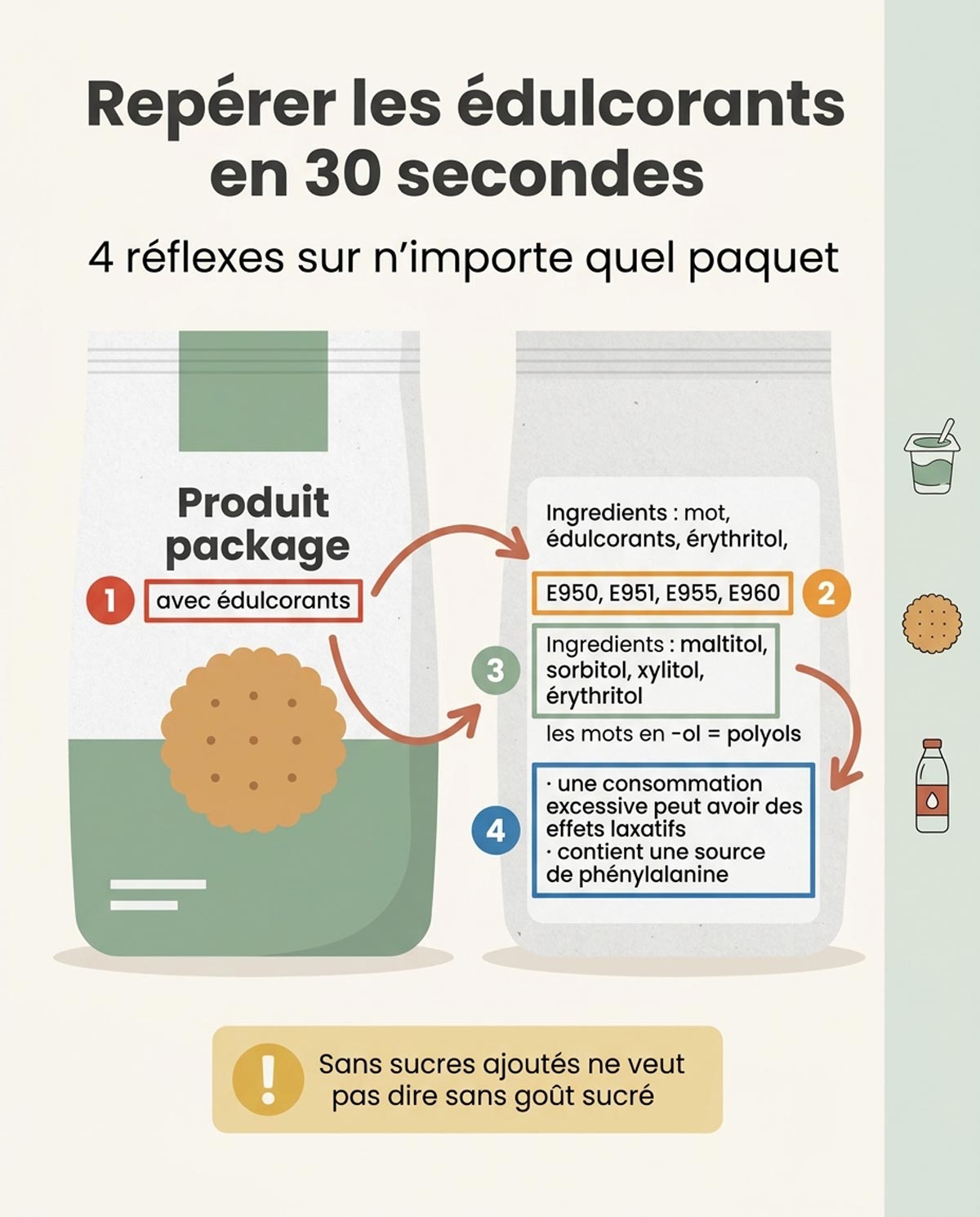 Repérer les édulcorants en 30 secondes