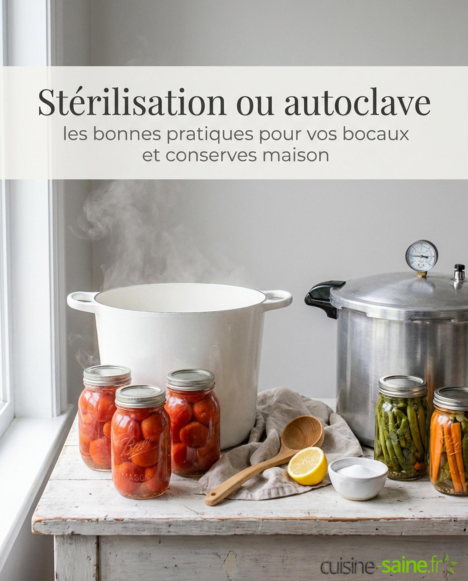 Stérilisation ou autoclave : les bonnes pratiques pour faire ses bocaux et conserves maison
