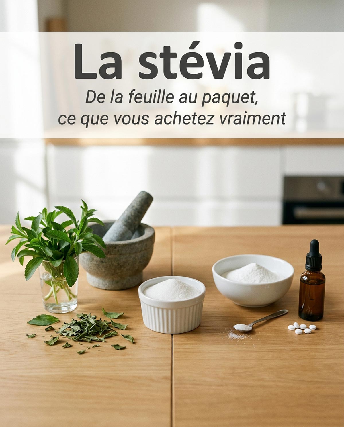 La stévia : de la feuille au paquet