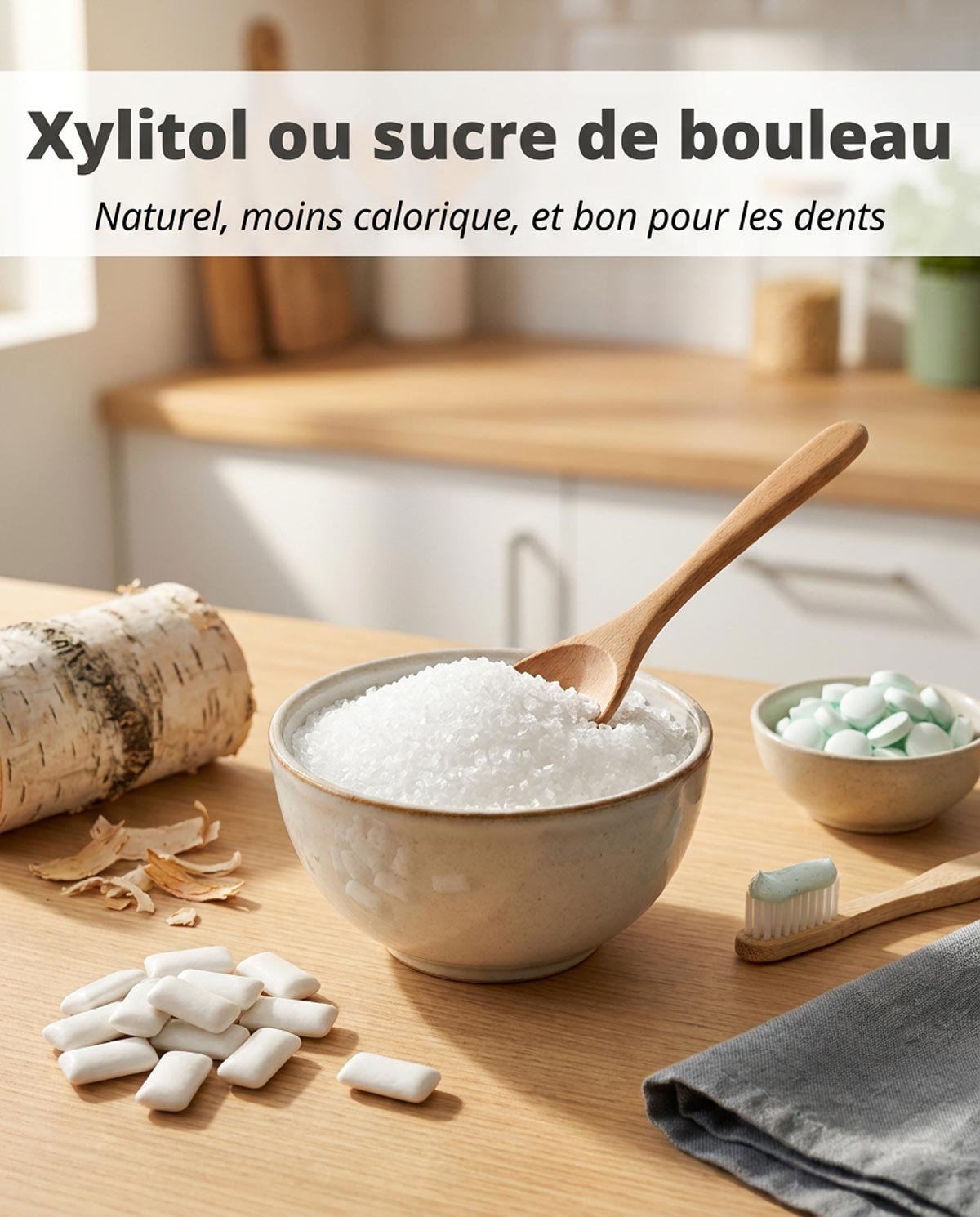 Le xylitol ou sucre de bouleau